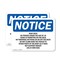 Signmission Roof Deck No Person Under The Age Of 18, 10 in W x Rectangle, Plastic OS-2PACK-NS-P-710-L-18123 - alternate 1